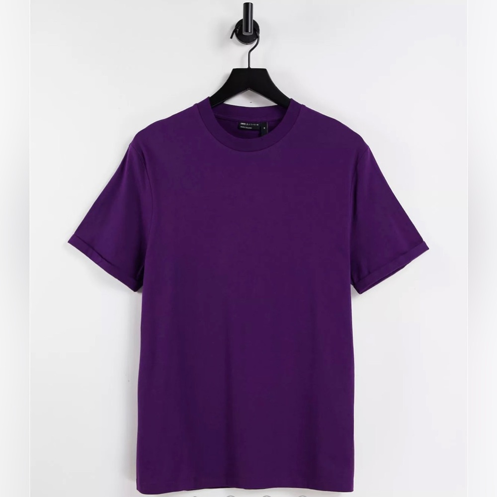 ASOS Design Cuffed Sleeve T-Shirt